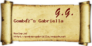 Gombás Gabriella névjegykártya