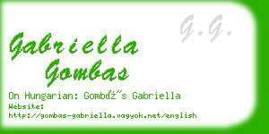 gabriella gombas business card